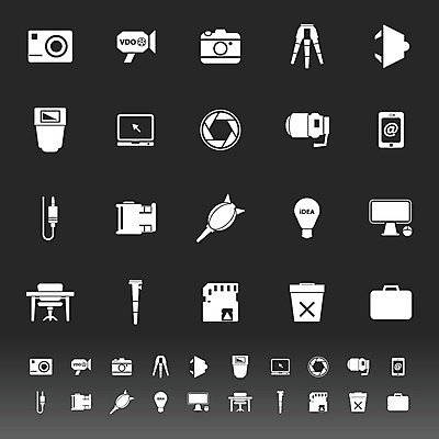 EPS 해외이미지 가방 일러스트 조명 주택 컴퓨터 카메라 사진촬영 디지털카메라 필름 심볼 사인 삼각대 소프트웨어 필터 해외202004 해외일러스트 잡화 건물 전자제품 촬영 파일형식 벡터 이미지허브