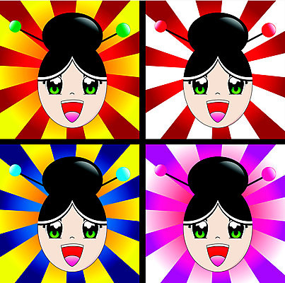 EPS 해외이미지 클립아트 캐릭터 여자 행복 아시아 얼굴 어린이 백그라운드 일러스트 프레임 미술 그래픽 빨간색 장난감 일본 검은색 만화 그림 스타일 해외202004 해외일러스트 일러캐릭터 감정 나라 컬러 문화예술 사람 신체부위 파일형식 벡터 이미지허브