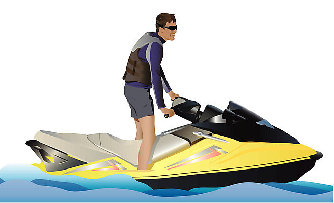 EPS 해외이미지 스포츠 파도 바다 여행 일러스트 휴가 휴식 물 자전거 오토바이 운전사 속도 해외202004 해외일러스트 자연요소 직업 컨셉 바이크 파일형식 벡터 이미지허브