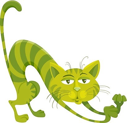 EPS 해외이미지 클립아트 동물 캐릭터 행복 일러스트 동화 수염 그래픽 초록색 반려동물 고양이 만화 그림 꼬리 공상 마스코트 해외202004 해외일러스트 일러캐릭터 감정 컬러 포유류 파일형식 벡터 이미지허브