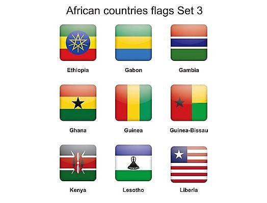 EPS 해외이미지 일러스트 아프리카 세트 깃발 수집 심볼 사인 정사각형 배지 광택 케냐 세이셸 가나 고립 나이지리아 남아프리카 니제르 르완다 에티오피아 해외202004 해외일러스트 도형 나라 파일형식 벡터 서아프리카 이미지허브