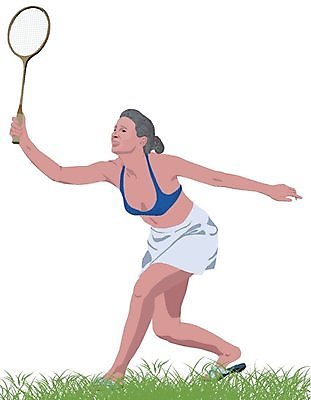 EPS 해외이미지 1 여자 스포츠 일러스트 장난 놀이 휴식 사람 성인 야외 여름 운동 라켓 배드민턴라켓 배드민턴 해외202004 해외일러스트 계절 스포츠용품 컨셉 건강 구기 파일형식 벡터 이미지허브