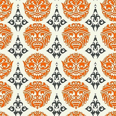 EPS 해외이미지 전통 디자인 문화 얼굴 백그라운드 패턴 곡선 일러스트 추상 가면 사람없음 세트 그림 신화 특별함 해외202004 해외일러스트 선 컨셉 무늬 신체부위 파일형식 벡터 이미지허브