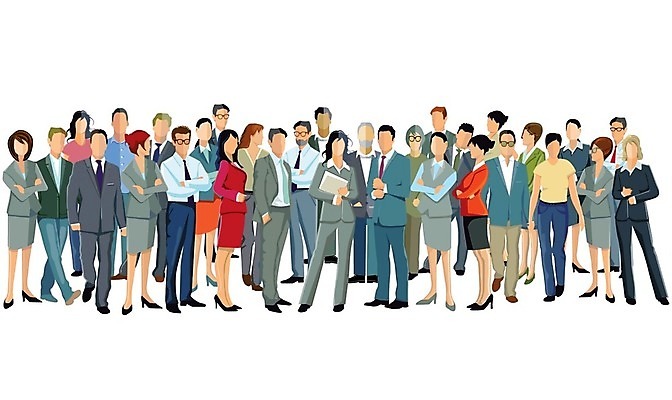 EPS 해외이미지 여자 남자 일러스트 회사 비즈니스 협력 서기 사람 비즈니스맨 비즈니스우먼 계획 토론 동료 의견 해외202004 해외일러스트 컨셉 관계 모션 직장인 파일형식 벡터 이미지허브