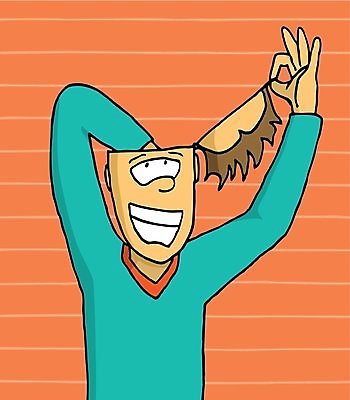 EPS 해외이미지 손 컨셉 생각 일러스트 아이디어 창조 머리 펼침 자유 유머 만화 집중 명상 뇌 검색 해외202004 해외일러스트 감정 모션 신체부위 파일형식 벡터 이미지허브