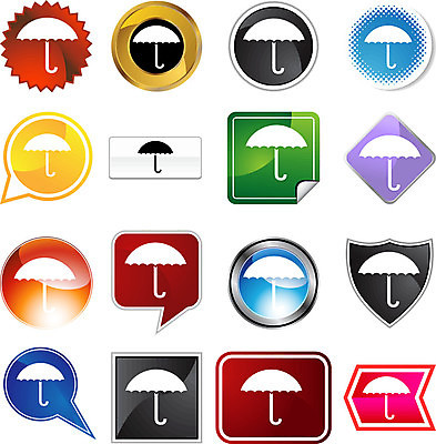 EPS 해외이미지 일러스트 우산 추상 파란색 웹 흰색 보호 고립 해외202004 해외일러스트 컬러 컨셉 무늬 인터넷 파일형식 벡터 이미지허브