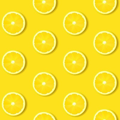 EPS 해외이미지 백그라운드 패턴 일러스트 단면 사람없음 노란색 레몬 해외202004 해외일러스트 컬러 무늬 과일 파일형식 벡터 이미지허브