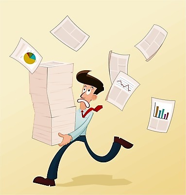 EPS 해외이미지 직업 종이 일러스트 노동자 스트레스 사무실 달리기 쌓기 자료 고통 슬픔 업무 바쁨 공포 문제 과부하 투쟁 트러블 해외202004 해외일러스트 감정 비즈니스 모션 작업 파일형식 벡터 이미지허브