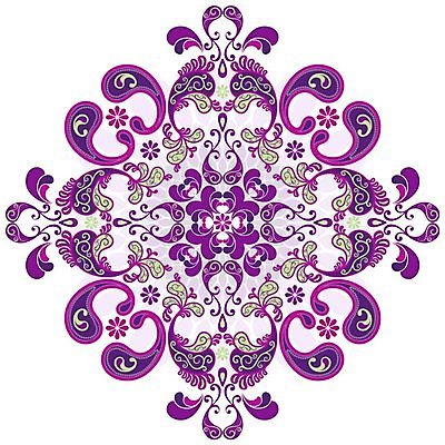 EPS 해외이미지 디자인 백그라운드 일러스트 추상 사람없음 보라색 화려 대칭 만다라 해외202004 해외일러스트 컬러 컨셉 무늬 파일형식 벡터 이미지허브