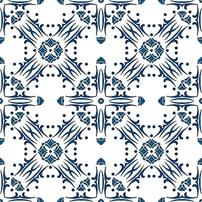 EPS 해외이미지 전통 디자인 패턴 일러스트 벽지 추상 장식 파란색 흰색 포르투갈 타일 묘사 정사각형 스페인어 엘리먼트 튀니지 해외202004 해외일러스트 도형 유럽 컬러 무늬 아프리카 파일형식 벡터 이미지허브