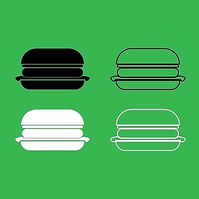 EPS 해외이미지 모양 음식 일러스트 치즈 패스트푸드 샌드위치 육류 비프스테이크 식당 검은색 식사 저녁식사 미국 소고기 햄버거 흰색 신선 상추 먹기 심볼 속도 준비 심플 점심식사 단백질 번 해외202004 해외일러스트 빵 컬러 북아메리카 채소 식재료 모션 유제품 스테이크 상점 인스턴트 영양소 파일형식 벡터 이미지허브