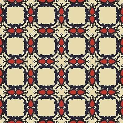 EPS 해외이미지 디자인 백그라운드 패턴 일러스트 벽지 추상 빨간색 노란색 검은색 타일 복고 정사각형 해외202004 해외일러스트 도형 컬러 무늬 파일형식 벡터 이미지허브