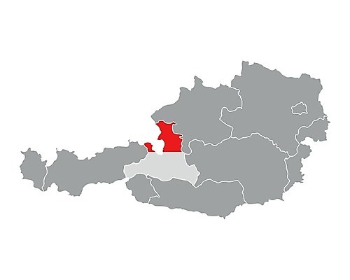 EPS 해외이미지 배너 선 여행 백그라운드 지도 일러스트 깃발 오스트리아 윤곽 지역 고립 잘츠부르크 지리 해외202004 해외일러스트 유럽 파일형식 벡터 이미지허브