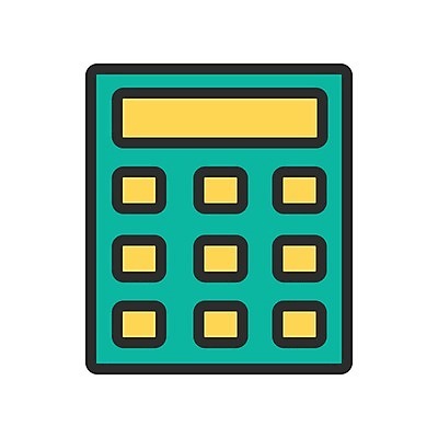 EPS 해외이미지 일러스트 비즈니스 검은색 계산기 계산 회계 해외202004 해외일러스트 컬러 문구용품 경제 장비 파일형식 벡터 이미지허브