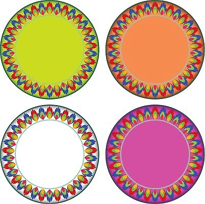 EPS 해외이미지 디자인 선 패턴 일러스트 불 프레임 장식 컬러풀 원형 엘리먼트 스타일 해외202004 해외일러스트 자연요소 도형 컬러 무늬 파일형식 벡터 이미지허브