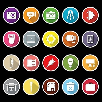 EPS 해외이미지 가방 일러스트 조명 주택 컴퓨터 카메라 사진촬영 플랫 디지털카메라 필름 심볼 사인 삼각대 소프트웨어 필터 해외202004 해외일러스트 잡화 건물 전자제품 촬영 파일형식 벡터 건축물 건축 이미지허브
