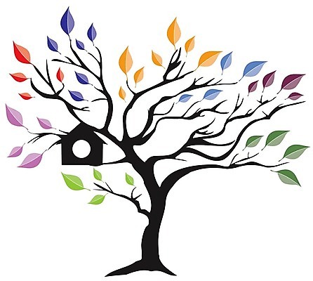 EPS 해외이미지 나무 실루엣 일러스트 나뭇잎 매달리기 사람없음 둥지 새장 해외일러스트 식물 잎 모션 촬영기법 케이지 파일형식 벡터 이미지허브