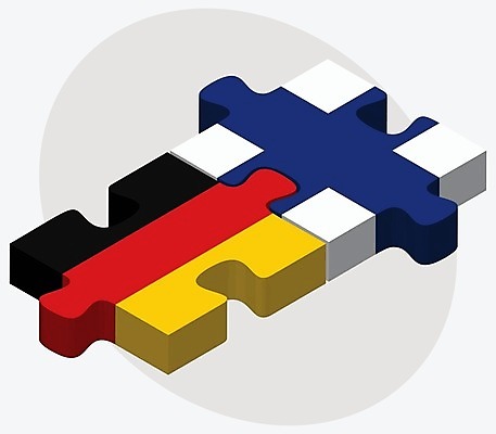 EPS 해외이미지 유럽 조각 컨셉 일러스트 관계 협력 함께함 독일 핀란드 사람 그래픽 3D 깃발 퍼즐 연결 결합 접속 오브젝트 흰배경 베를린 나눔 해결 고립 공화국 전국 정부 정치 통일 헬싱키 해외202004 해외일러스트 나라 백그라운드 북유럽 흰색 디지털합성 파일형식 벡터 이미지허브