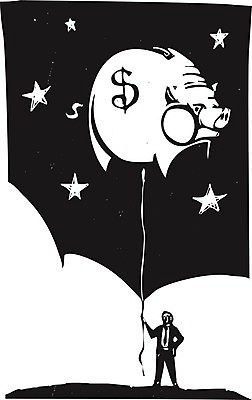 EPS 해외이미지 돈 일러스트 비즈니스 금융 경제 믿음 동전 저축 시장 주식 풍선 목판화 신앙심 해외202004 해외일러스트 감정 재산 파일형식 벡터 이미지허브