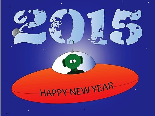 EPS 해외이미지 행복 일러스트 휴가 새해 미술 이벤트 그래픽 우주 외계인 축하 메시지 우주선 그림 2015년 카피스페이스 해외202004 해외일러스트 감정 컨셉 문화예술 공백 미확인물체 연도 파일형식 벡터 이미지허브