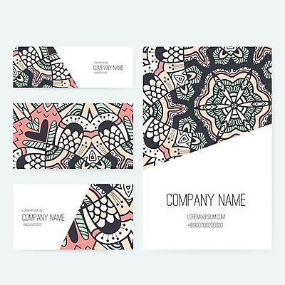 EPS 해외이미지 템플릿 디자인 배너 백그라운드 컨셉 꽃무늬 일러스트 비즈니스 명함 장식 세트 공백 수확 화려 그림 레이아웃 복고 엘리먼트 해외202004 해외일러스트 꽃 무늬 농업 파일형식 벡터 이미지허브