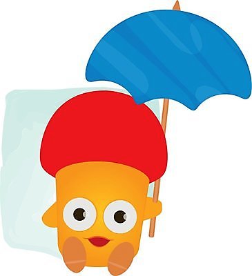 EPS 해외이미지 어린이 채소 오렌지 일러스트 우산 자연 빨간색 파란색 버섯 아기 만화 고립 곰팡이 해외202004 해외일러스트 컬러 과일 사람 생태계 파일형식 벡터 이미지허브