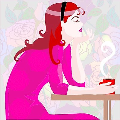 EPS 해외이미지 일러스트 벽지 카페 커피잔 해외202004 해외일러스트 커피 잔 상점 파일형식 벡터 이미지허브