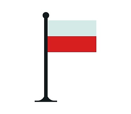 EPS 해외이미지 배너 일러스트 그래픽 깃발 심볼 광택 폴란드 해외202004 해외일러스트 유럽 파일형식 벡터 나라 이미지허브