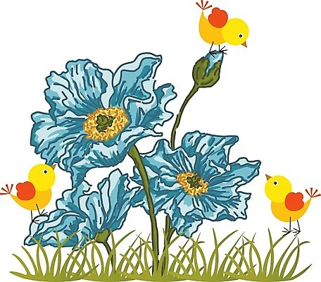 EPS 해외이미지 클립아트 식물 동물 꽃 잎 꽃무늬 일러스트 자연 조류 그래픽 파란색 정원 봄 수확 개화 만화 고립 스크랩북 엘리먼트 해외202004 해외일러스트 계절 컬러 무늬 농업 생태계 파일형식 벡터 이미지허브