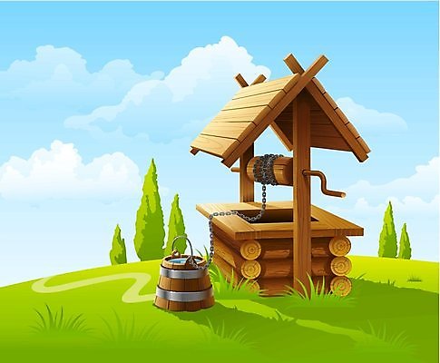 EPS 해외이미지 나무 구름 음료 일러스트 자연 하늘 풍경 목재 초록색 물 파란색 봄 시골 양동이 가득함 순수 그림 함선 내추럴 구식 생태학 옛날 해외202004 해외일러스트 자연요소 식물 계절 교육 컬러 컨셉 배_교통 재료 생태계 파일형식 벡터 이미지허브