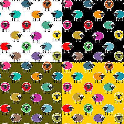 EPS 해외이미지 디자인 종이 백그라운드 패턴 일러스트 벽지 추상 그래픽 장식 직물 양 뜨개질 바느질 만화 타일 그림 질감 복고 양모 핸드메이드 해외202004 해외일러스트 무늬 포유류 취미 파일형식 벡터 이미지허브