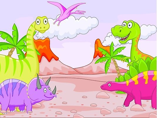 EPS 해외이미지 클립아트 동물 캐릭터 백그라운드 일러스트 미소 풍경 사람없음 컬러풀 공룡 화산 고생물 멸종 익룡 쥬라기 해외202004 해외일러스트 일러캐릭터 컬러 파충류 생물 산 표정 파일형식 벡터 이미지허브