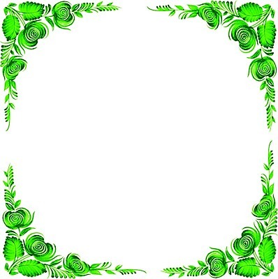 EPS 해외이미지 디자인 꽃 백그라운드 잎 일러스트 수채화 프레임 미술 사람없음 초록색 손그림 해외202004 해외일러스트 식물 컬러 문화예술 파일형식 벡터 이미지허브