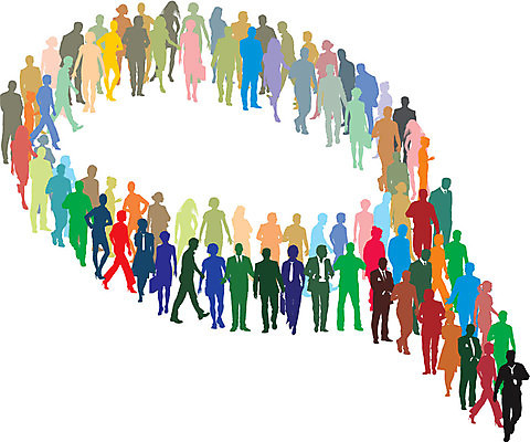 EPS 해외이미지 여자 남자 실루엣 백그라운드 일러스트 가로 단어 거품 흰색 그룹 연결 풍선 고립 의사소통 해외202004 해외일러스트 문자 컬러 촬영기법 사람 파일형식 벡터 이미지허브