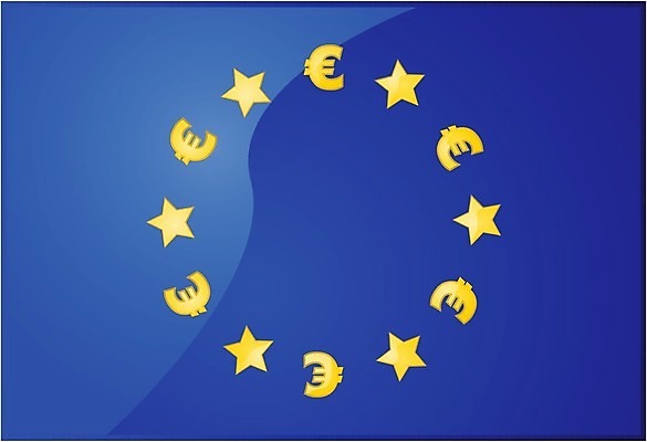 EPS 해외이미지 유럽 컨셉 돈 일러스트 미술 그래픽 금융 경제 유로 깃발 심볼 해외202004 해외일러스트 나라 문화예술 재산 파일형식 벡터 이미지허브