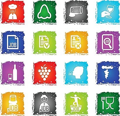 EPS 해외이미지 직업 포크 일러스트 유리 포도 노동자 와인 마개 심볼 와인오프너 해외202004 해외일러스트 식기 과일 재질 주류 뚜껑 병따개 파일형식 벡터 이미지허브