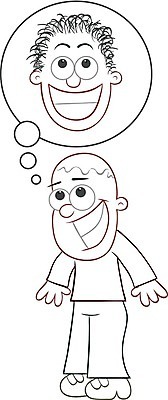 EPS 해외이미지 클립아트 헤어스타일 응시 남자 행복 일러스트 건강 미소 사람 성인 약 머리 희망 꿈 성장 그리기 만화 그림 윤곽 코믹 대머리 면도 보충 고립 완벽 적자 탈모 노화 해외202004 해외일러스트 시선 감정 컨셉 의학 모션 표정 신체부위 증상 파일형식 벡터 이미지허브