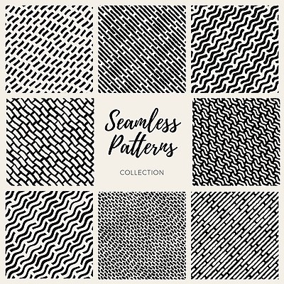 EPS 해외이미지 디자인 선 백그라운드 일러스트 추상 사람없음 세트 검은색 그림 심플 손그림 엘리먼트 스타일 해외202004 해외일러스트 컬러 무늬 파일형식 벡터 이미지허브