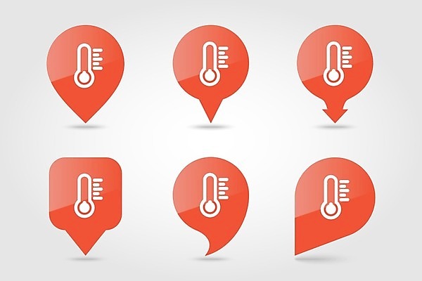 EPS 해외이미지 계절 지도 겨울 일러스트 표시 날씨 따뜻함 건강 약 추위 기구 뜨거움 온도계 심볼 측정 사인 윤곽 온도 네비게이션 섭씨 충고 해외202004 해외일러스트 의학 파일형식 벡터 이미지허브