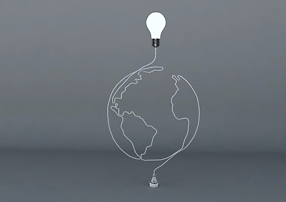 PSD 편집이미지 지구 선 상징 백그라운드 지도 전구 상상 조명 아이디어 사람없음 컴퓨터그래픽 그래픽 3D소스 3D 콘센트 플러그 코드 입체 오브젝트 백열등 편집소스 편집3D 컨셉 디지털합성 파일형식