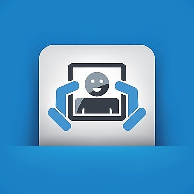 EPS 해외이미지 손 디자인 응시 얼굴 컨셉 일러스트 유리 프레임 사람 반사 유행 거울 심볼 그림 개성 보여주기 고립 유아독존 해외202004 해외일러스트 시선 모션 재질 신체부위 파일형식 벡터 이미지허브