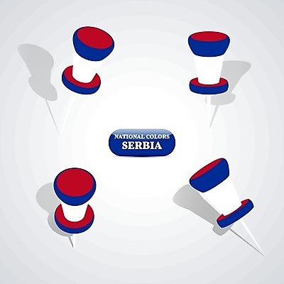 EPS 해외이미지 디자인 일러스트 그래픽 빨간색 파란색 세트 엄지손가락 흰색 깃발 압정 방향 심볼 사인 그림 애국심 세르비아 엘리먼트 오리지널 유럽연합 전국 해외202004 해외일러스트 컬러 손가락 사무용품 파일형식 벡터 이미지허브