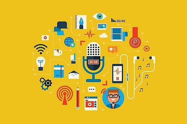 EPS 해외이미지 디자인 음악 일러스트 통신 모바일 사람없음 글로벌 디지털 인포그래픽 정보 플랫 어플리케이션 필름 마이크 라디오 오디오 방송 온라인 소셜 해외202004 해외일러스트 음향기기 문화예술 전자제품 파일형식 벡터 이미지허브