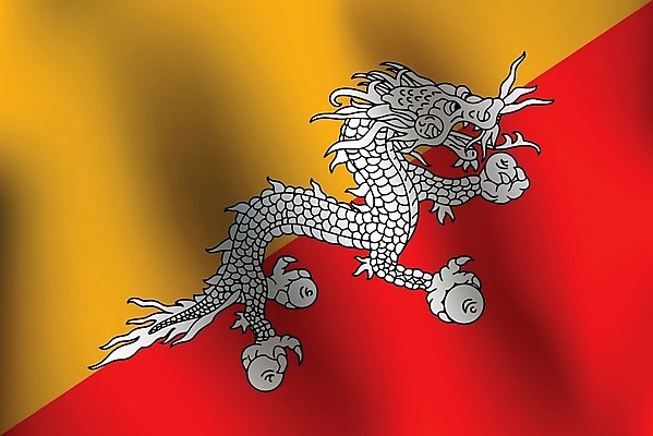 EPS 해외이미지 디자인 배너 아시아 문화 물결 여행 백그라운드 일러스트 그래픽 빨간색 초록색 노란색 검은색 흰색 용 깃발 심볼 사인 고립 부탄 전국 정부 정치 해외202004 해외일러스트 나라 컬러 남아시아 파일형식 벡터 이미지허브