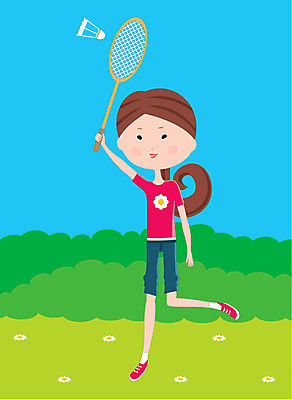 EPS 해외이미지 직업 라이프스타일 디자인 여자 어린이 선 스포츠 포즈 일러스트 모션 놀이 하늘 건강 미술 미소 사람 그래픽 유행 유치원 아기 라켓 최고 작음 만화 그림 윤곽 펑키 배드민턴 추적 해외202004 해외일러스트 교육 스포츠용품 문화예술 표정 생활 구기 크기 파일형식 벡터 이미지허브