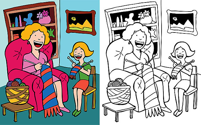 EPS 해외이미지 클립아트 디자인 여자 딸 어린이 줄 의자 일러스트 공 엄마 주택 함께함 대화 미술 취미 그래픽 장식 책 바구니 검은색 목도리 방 흰색 뜨개질 결합 바느질 만화 스웨터 만들기 리빙 엘리먼트 채팅 유대감 해외202004 해외일러스트 잡화 컬러 가구 컨셉 상의 가족 모션 문화예술 말하기 사람 건물 파일형식 벡터 이미지허브