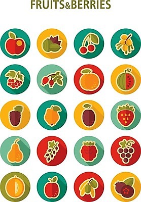 EPS 해외이미지 열매 잎 일러스트 딸기 포도 수박 검은색 나뭇가지 체리 사과 멜론 심볼 올리브 블루베리 산딸기 복숭아 석류 자두 블랙베리 건포도 구스베리 살구 채식주의자 해외202004 해외일러스트 나무 식물 컬러 과일 채식 건과일 파일형식 벡터 이미지허브