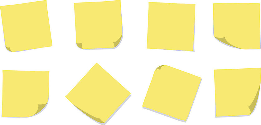 EPS 해외이미지 종이 일러스트 그림자 노란색 쪽지 메시지 흰배경 해외202004 해외일러스트 컬러 백그라운드 흰색 파일형식 벡터 이미지허브