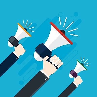 EPS 해외이미지 손 디자인 컨셉 일러스트 비즈니스 통신 아이디어 말하기 경고 이벤트 파란색 확성기 외침 장비 정보 잡기 업무 발표 메시지 플랫 상품 연결 심볼 오브젝트 서비스 오디오 방송 일반 승진 목소리 경보 경영 마케팅 소셜 지원 해외202004 해외일러스트 컬러 모션 신체부위 전자제품 소리 작업 파일형식 벡터 사람 이미지허브