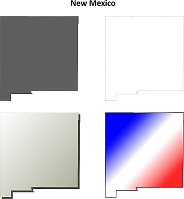 EPS 해외이미지 실루엣 여행 지도 일러스트 새로움 멕시코 세트 미국 공백 경계선 윤곽 영토 고립 뉴멕시코 디테일 해외202004 해외일러스트 선 컨셉 북아메리카 촬영기법 경계 파일형식 벡터 이미지허브